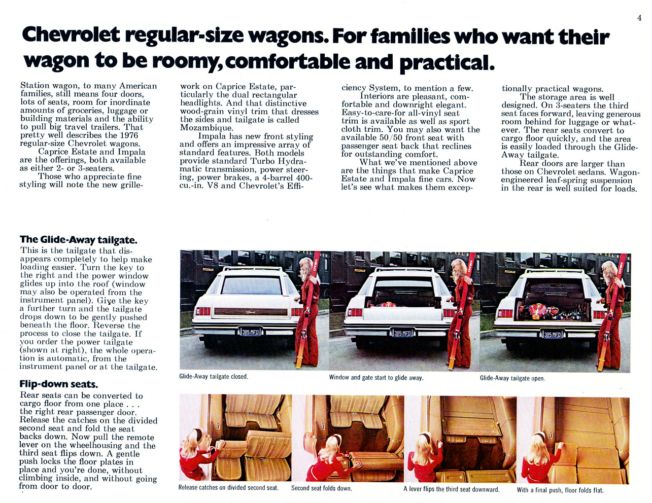 1976 Chevrolet Wagons Brochure Page 4